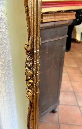 Wandspiegel - Hout, Verguld - 20e eeuw