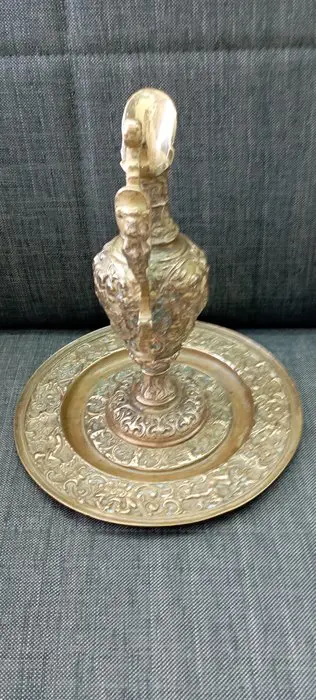 Kan, Schotel - Brons (verguld) - Eind 19e eeuw