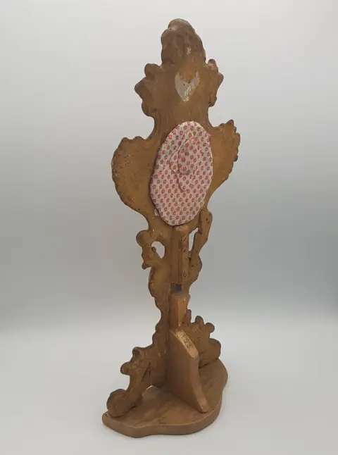 Sacred Art Antiques - St. Antonius van Padua ex habitu met imposante binnen reliekschrijn/monstrans (1) - Neoklassiek - Brons, Hout - 19e eeuw