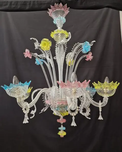 Kroonluchter - Murano's glas - Midden 20e eeuw