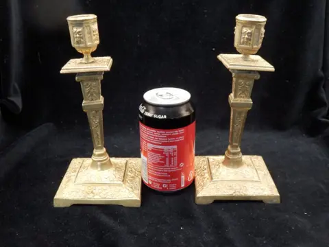 Paar Antieke Kandelaars Napoleon III (2) - Napoleon III - Brons - Midden 19e eeuw