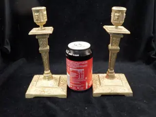 Paar Antieke Kandelaars Napoleon III (2) - Napoleon III - Brons - Midden 19e eeuw