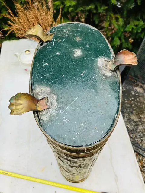 Antieke paraplu wandelstok houder - Koper - 19e eeuw