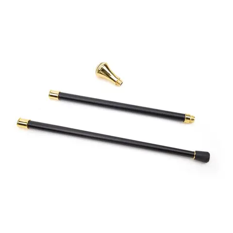 Wandelstok, Free Masons wandelstok Virtus Junior Mors non Separabit - gouden brons - 20e eeuw