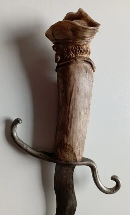 papiersnijder - piratenbriefopener - Been, IJzer (gegoten/gesmeed) - Begin 20e eeuw