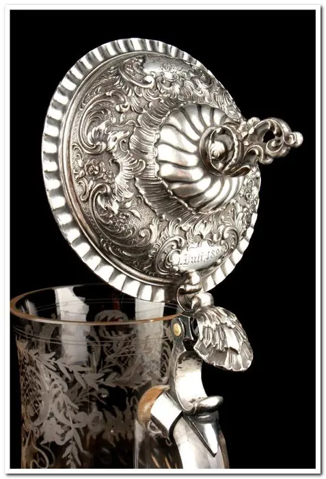 Kroes - Glas, Verzilverd - circa 1900