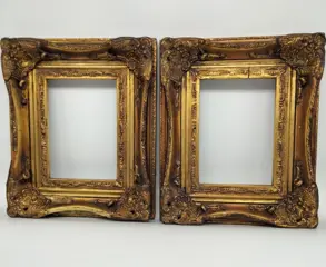 Kader (2) - Hout, Gouden blad - Eind 19e eeuw