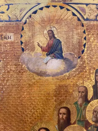Icoon, Moeder van God Bogolubskaja - Hout - Eind 19e eeuw