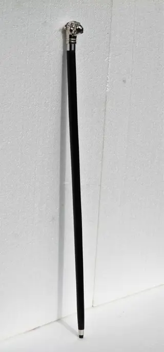 Wandelstok Bulldog - Hout, Legering - 20e eeuw