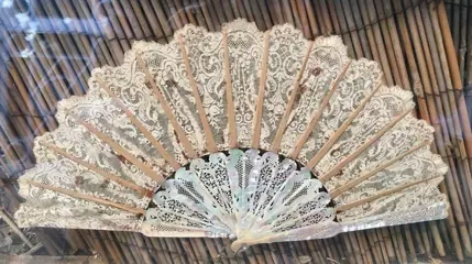 Fan - Parelmoer, bescherming betaling - Eind 19e eeuw