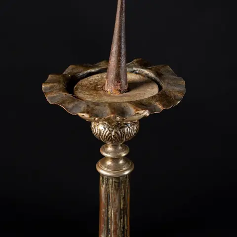 Paar kandelaars in Napoleon-stijl - Koper - Eind 18e eeuw