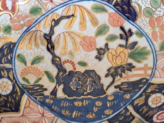 Schotel, Coalport Porcelain 'Rock and Tree' Pattern. Periode ca. 1810 ! (1) - Porselein