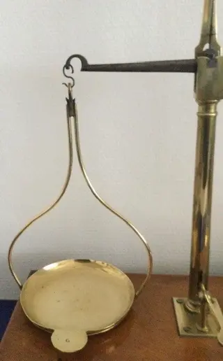 Ponterstok (1) - Messing/hout - circa 1900