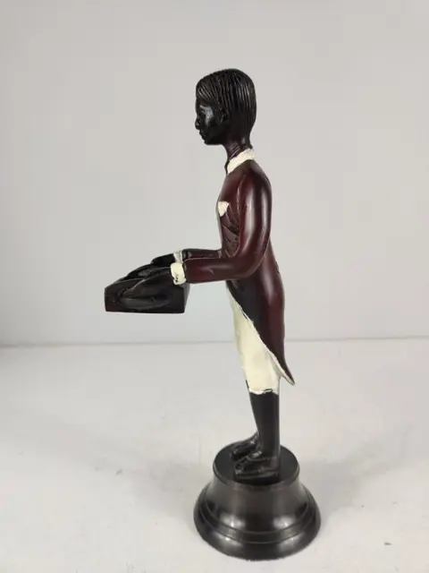 Figuur/beeld, Man met dienblad - Brons