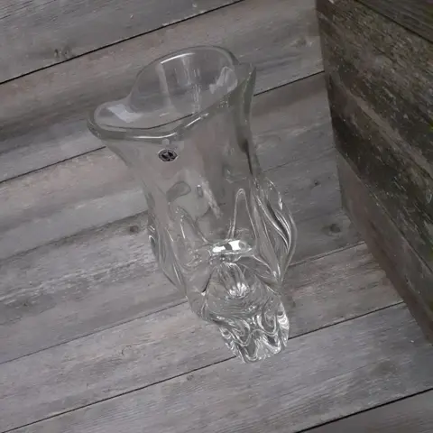 Borocrystal Czechoslovakia - Grote kristallen vaas (1) - Kristal