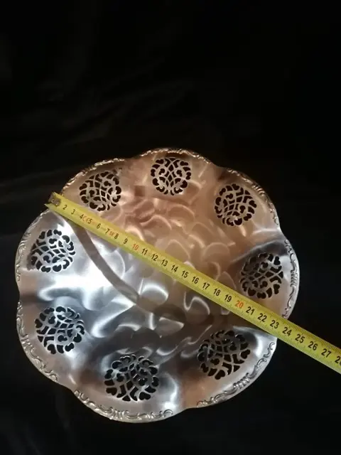 servies (6) - Jugendstil - metaal, gepolijst staal