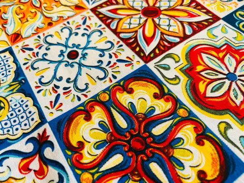 Panamastof - 2 x 2,50 x 1,40 meter (2) - Katoen - 21e eeuw