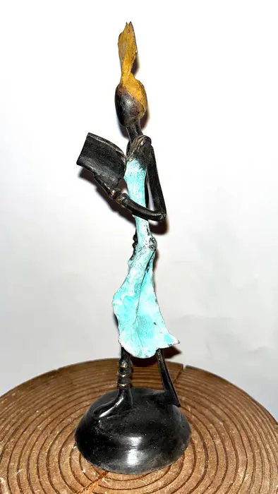 Abdoulaye Derme - Bronzen beeld - 23 cm - Brons
