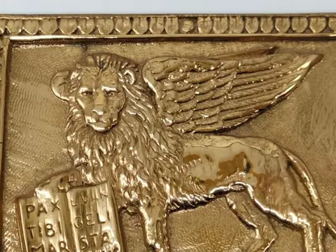 Leeuw van San Marco - Verguld brons