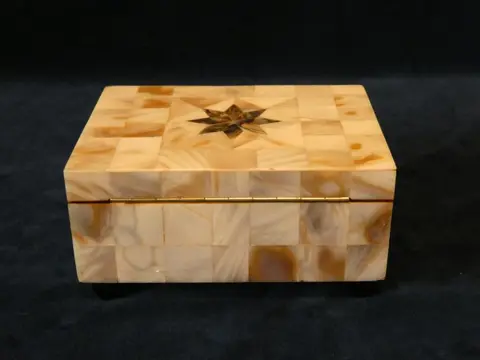 Mooi Juwelen / muziek doosje - Hout en Parelmoer