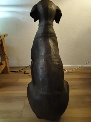 Prachtige bronzen labrador - 71 cm - 12 kg (1) - Brons (verguld/verzilverd/gepatineerd/koud geschilderd)