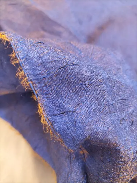 Iriserende verfrommeld organza - 600 x 290 cm - Katoen, dralon - 21e eeuw