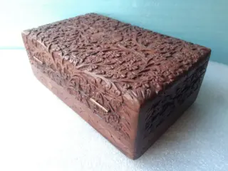 Kist, juwelenkistje, kofferbak, (1) - Barok - Hout (Coromandel)