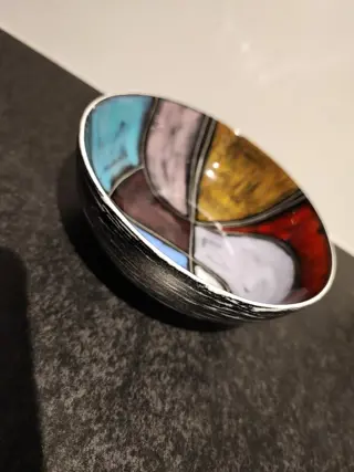 Marcello Fantoni - Fantoni Firenze - Keramisch object, Schaal/kom - Emaille, Keramiek