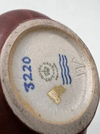Bode Willumsen - Royal Copenhagen - Vaas - Steengoed met ossenbloedglazuur