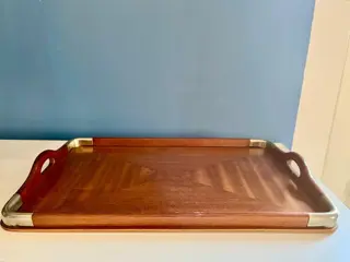 Dienblad (1) - Hout, Staal