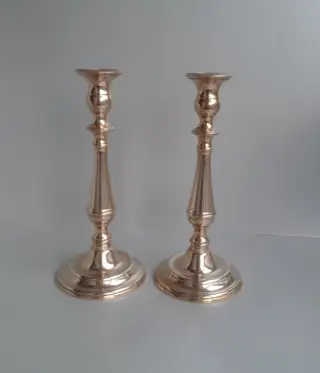 Messing Kandelaars - Barok - Koper, Messing