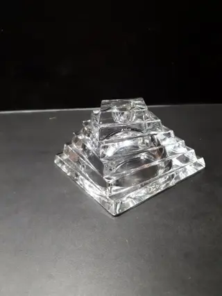 Zeer fraaie “twisted” kristallen kandelaar - Kristal/glas