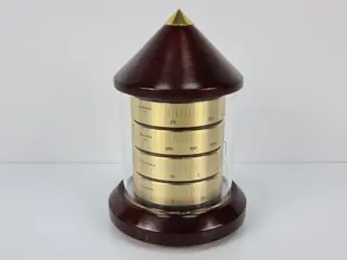 BARIGO weerstation / Barometer / Thermometer / Hygrometer - Hout / Messing / Plexiglas