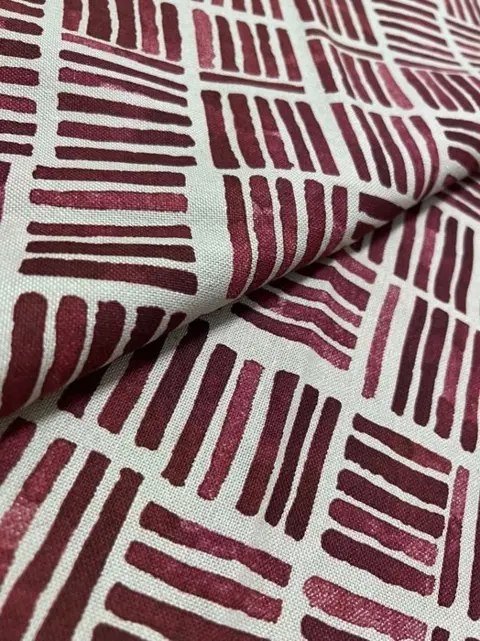 2 x 280 x 130 cm - katoenen stof met art deco geometrische decoratie - Katoen - 21e eeuw