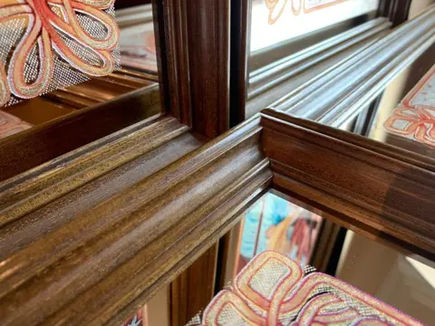 Alphonse Mucha style - Nieuwsgierige wandspiegels (4) - Art Nouveau - Kristal