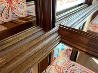 Alphonse Mucha style - Nieuwsgierige wandspiegels (4) - Art Nouveau - Kristal