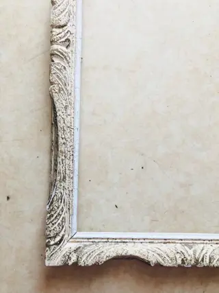 Lot van 2 oude gepatineerde art deco stijl lijsten 1930-1940 (2) - Art Deco - Gips, Hout