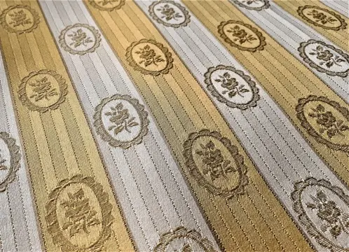 Hoge kwaliteit jacquard stoffen lijn en camee - 500 x 140 cm - Hars/polyester - 20e eeuw