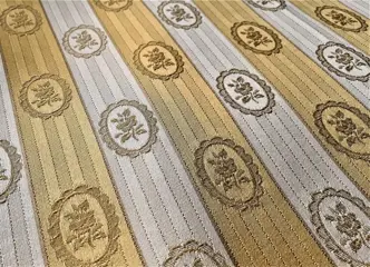 Hoge kwaliteit jacquard stoffen lijn en camee - 500 x 140 cm - Hars/polyester - 20e eeuw