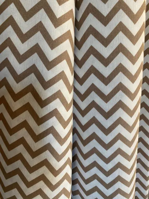 2x300x 280 cm - san leucio katoen stof chevron patroon zand (2) - Hars/polyester, Katoen - 21e eeuw