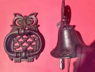 Klopperpaar en belblaas (2) - Grijs gietijzer