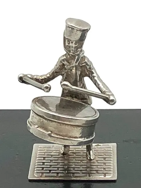No reserve-C.A Stout Rotterdam 1976 - Massieve handgemaakte zilveren miniatuur Trommelaar - Zilver