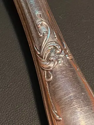 aardbei lepel (1) - Louis XV - .950 zilver, Verguld