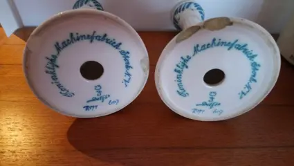 De Porceleyne Fles, Delft - kandelaren - Aardewerk