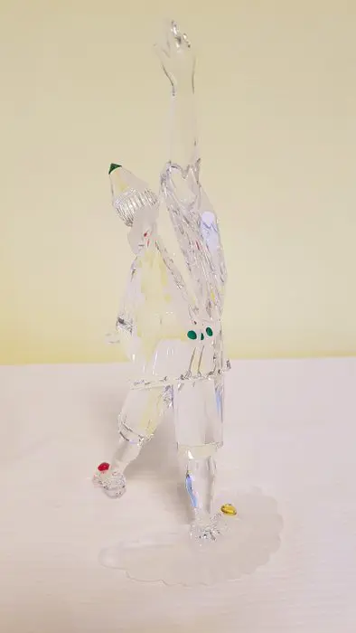 Swarovski - SCS - Annual Edition 1999 - Pierrot 230586 + Title plaque - Kristal