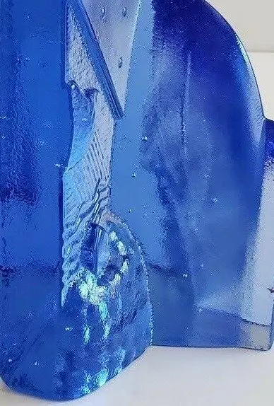 Bertil Vallien - Kosta Boda - Sculptuur "Four Elements", "Blues" serie - Glas, Kristal