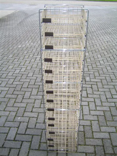 1x 15-ladig stalen rek