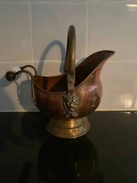 Koperen waterpot/helmpotten (3) - Koper