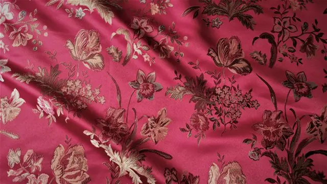 Mooie San Leucio stof 500 x 140 cm - Hars/polyester, Katoen, Zijde - 21e eeuw