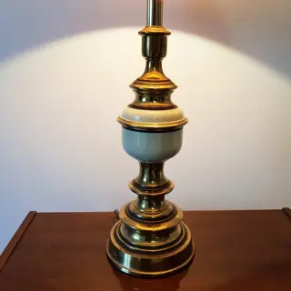 Glazen lamp die zeilboten onthult (1) - Glas, Messing